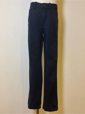 GAP Kids Boys Slim Straight Chino Pants Navy Blue Size 10